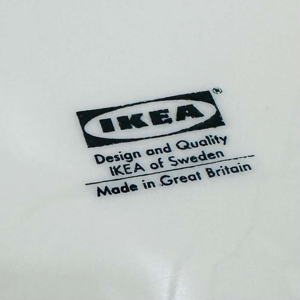 Set of 2 IKEA Churchill Blue Plaid Band Dinner Plates Vintage Great Britain - Picture 3 of 4